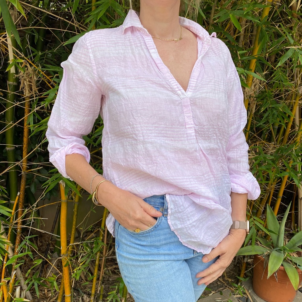 GAP Pullover Linen blouse size small